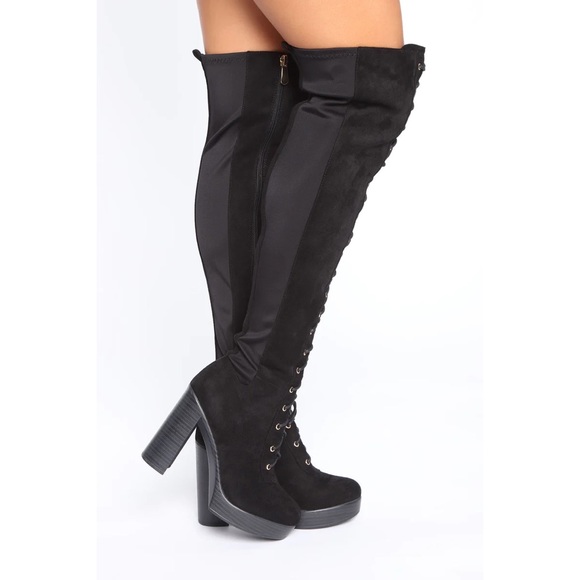 Fashion Nova Shoes - Fashion-nova Savage Season Freddie Thigh High Boots NWOT